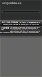 Mobile Screenshot of origenbio.es